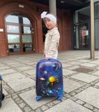 Cosmoss Suitcase  Art.BC-KOS-003  Детский чемодан на колёсиках
