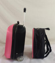 Unicorn Suitcase+Backpack  Art.BC-ROZ-004  Children's suitcase on wheels