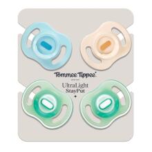 Tommee Tippee Ultralight StayPut  Art.277104 Силиконовый пустышки ,6-18 мес,4 шт