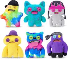 Fuggler Fugg Life 22 cm Plush Toy (Squidge) by ZURU - Funny Ugly Monster Cuddly Toy with Human-like Teeth, Crazy Collectible for Kids, Teens