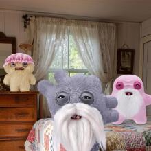 Fuggler Old Fogies 22 cm Plush Toy (Captain Cardiac) by ZURU - Funny Ugly Monster Cuddly Toy with Human-like Teeth, Crazy Collectible for Kids, Teens