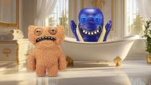 Fuggler Gold Fuggs 22 cm Plush Toy (Gnawing Terror - Teeth) by ZURU - Funny Ugly Monster Cuddly Toy with Human-like Teeth, Crazy Collectible for Kids, Teens