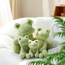 Apricot Lamb - Cuddly Toy Frog 23cm Plush Velvet Soft Cuddly Perfect for Kids Green Frog
