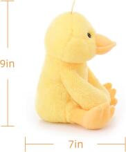 Apricot Lamb - Мягкая игрушка, бархатная уточка, 23 см - плюшевая игрушка для детей и малышей - пушистая мягкая игрушка для игр, подарка и объятий - уютная мягкая игрушка - желтая