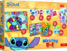 TREFL DISNEY STITCH 8in1 Mix&play galda spēļu komplekts