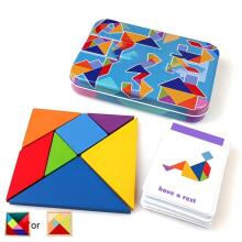 Wooden Toys Puzzle Art.277455 Tangram Jigsaw Koka puzle
