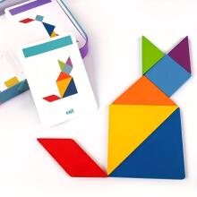 Wooden Toys Puzzle Art.277455 Tangram Jigsaw Koka puzle