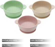 PandaEar  Silicone Bowl Art.277483 Bērnu silikona bļoda,3 gab