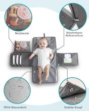 Changing Pad Mats Art.277491 Stars Пеленальный коврик для путешествий/сумка для подгузников с отделениями,