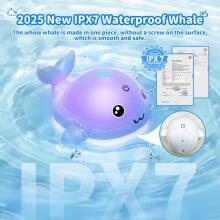 Bath Toy Whale Light Art.277493  Bērnu vannas rotaļlieta, uzlādējama ar gaismu
