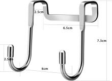 Norson Door Hooks Art.277494 крючки для шкафов из нержавеющей стали,2 шт