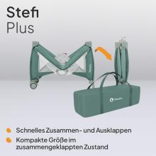 Lionelo Stefi Plus Art.277513 Green Bērnu manēža - ceļojumu gultiņa