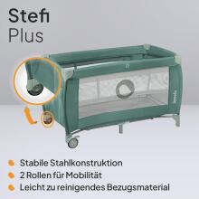 Lionelo Stefi Plus Art.277513 Green Bērnu manēža - ceļojumu gultiņa