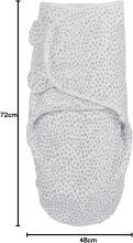 Meyco Swaddle Me Wrapsack Art.7501500   Хлопковая пелёнка для комфортного сна, пеленания 3,2 кг до 6,4 кг.