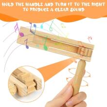 Wooden Ratchet Noise Maker Art.277523 Koka tarkšķis,1 gab