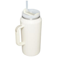 Thermos bottle with straw The Quencher H2.0 Tumbler 1.90L in cream color