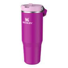 Thermo mug with straw The IceFlow Flip Straw 2.0 Tumbler 0.89L purple