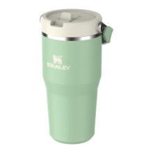 Термокружка с трубочкой IceFlow Flip Straw 2.0 Tumbler объемом 0,59 л, фисташкового цвета.