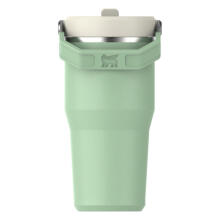 Термокружка с трубочкой IceFlow Flip Straw 2.0 Tumbler объемом 0,59 л, фисташкового цвета.