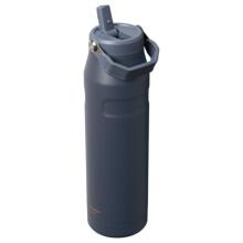 Termopudele ar salmiņu The IceFlow Bottle Flip Straw 2.0 1,06L pelēka