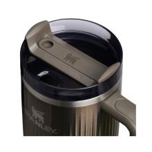 Термокружка с трубочкой The Quencher H2.0 Fluted Tumbler 1.18L глянцевый темно-серый