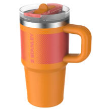 Termokrūze ar salmiņu The Quencher ProTour Flip Straw Tumbler 0,59L oranža 