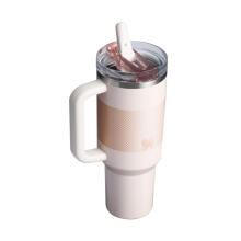 Thermo mug with straw The Quencher ProTour Flip Straw Tumbler 1.18L light pink