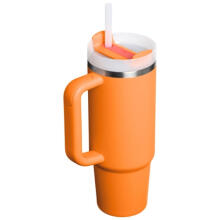 Termokrūze ar salmiņu The Quencher H2.O FlowState Tumbler 0.89L oranža 