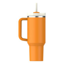 Термокружка с трубочкой The Quencher H2.O FlowState Tumbler 1,18 л, оранжевая