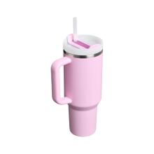 Термокружка с трубочкой The Quencher H2.O FlowState Tumbler 0.89L розовая