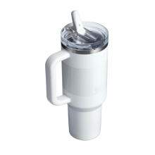 Термокружка с трубочкой The Quencher ProTour Flip Straw Tumbler 1,18 л, белая