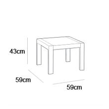Garden table Orlando Small Table grey