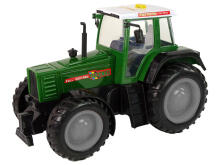 Zaļš un melns R/C tālvadības traktors