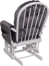 Mendler Relaxing Rocking Chair Art.HWC-C76 Light Grey Rocking chair for feeding