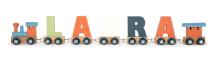 Small foot Letter Train Locomotive Art.278428 Деревянные буквы - вагоны,1 шт