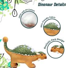 Tiny Heart  Plush Toy Dinosaur Ankylosaurus  Art.278455  Mīkstā rotaļlieta Dinozaurs ,35cm