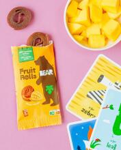 Bob Snail Fruit Rolls Mango Art.278754  Dabīgas augļu un ogu konfektes,20g,1gab