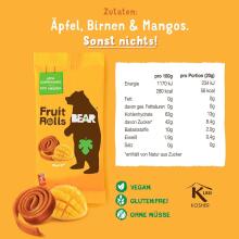 Bob Snail Fruit Rolls Mango Art.278754  Dabīgas augļu un ogu konfektes,20g,1gab