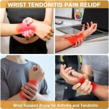 Acwoo Wrist Bandages Art.278763 Бинты для запястья  с эластичной застежкой-липучкой, для занятий спортом, гимнастикой и силовыми тренировками.
