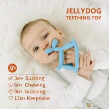 Miraloop Jellydog Teething Ring  Art.278765  Силиконовая погремушка (100% натуральная)