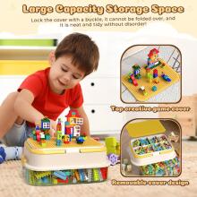 Storage Box for Lego Bricks  Art.278766  Креативный ящик для хранения со встроенной подставкой