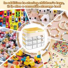 Storage Box for Lego Bricks  Art.278766  Креативный ящик для хранения со встроенной подставкой