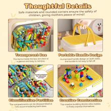 Storage Box for Lego Bricks  Art.278766  Креативный ящик для хранения со встроенной подставкой