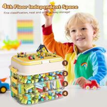 Storage Box for Lego Bricks  Art.278766  Креативный ящик для хранения со встроенной подставкой