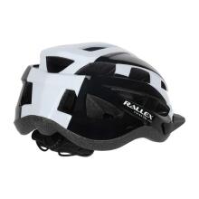 Ikonka Art.KX2846_1 RALLEX sieviešu velosipēdu ķivere vīriešu regulējama melnā un baltā krāsā L 58-62cm