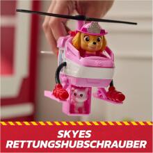 PAW PATROL Fire Rescue Skyes Rescue Helicopter with Skye Dog Figure and Cat Figure art.278852
