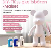 DIY Painting Liquid Bear Figure Kit - Home Decorations Art.278855  Набор для творчества Разукрась Мишку