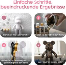 DIY Painting Liquid Bear Figure Kit - Home Decorations Art.278855  Набор для творчества Разукрась Мишку