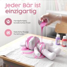 DIY Painting Liquid Bear Figure Kit - Home Decorations Art.278855  Набор для творчества Разукрась Мишку