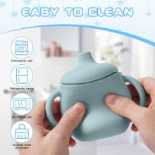 Vicloon Silicone Sippy Cup Art.278872 Silikona mācību krūze ar rokturiem, 150ml